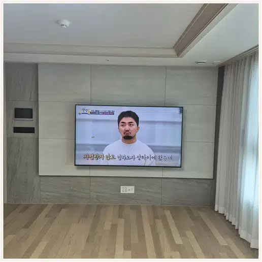 옥수파크힐스 벽걸이티비 설치 상담 참고 사진 1