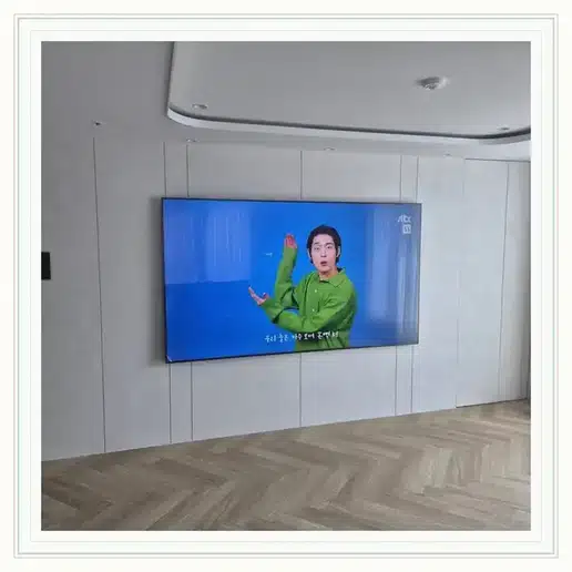 중계무지개 벽걸이티비 설치 상담 참고 사진 1